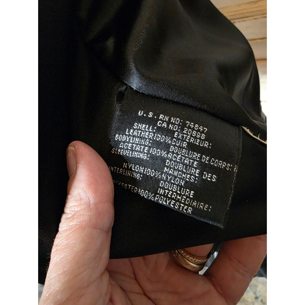 Men's Andrew Marc Black Leather Jacket - Picture 8 of 14